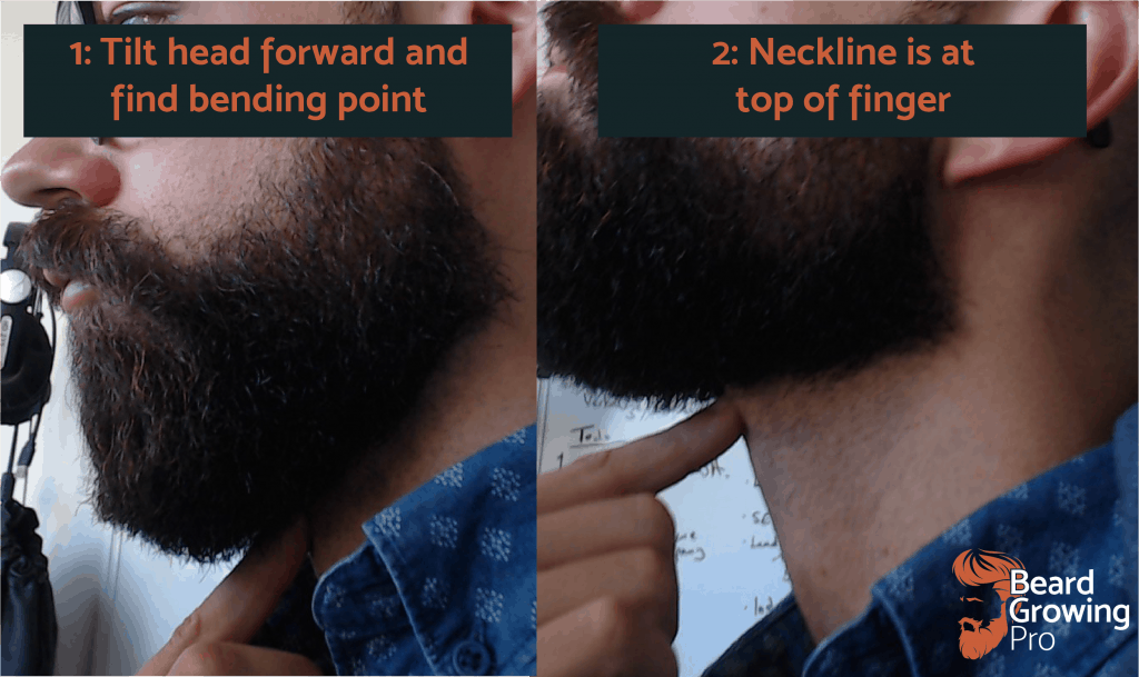 How to trim a beard - neckline