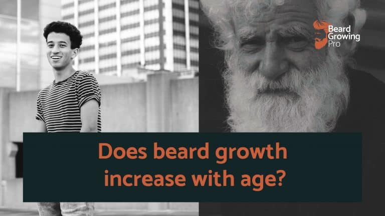 Does beard growth increase with age?