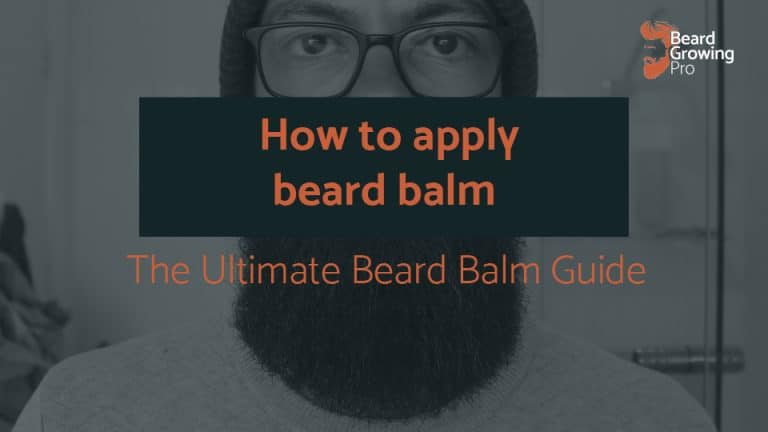 how to apply beard balm