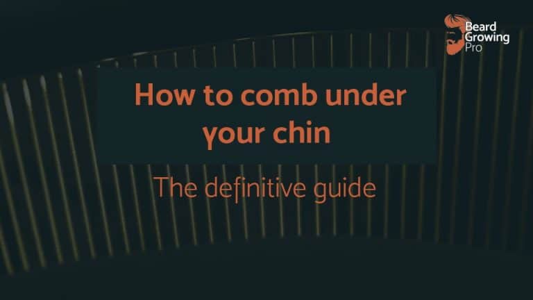 How to comb under chin - header
