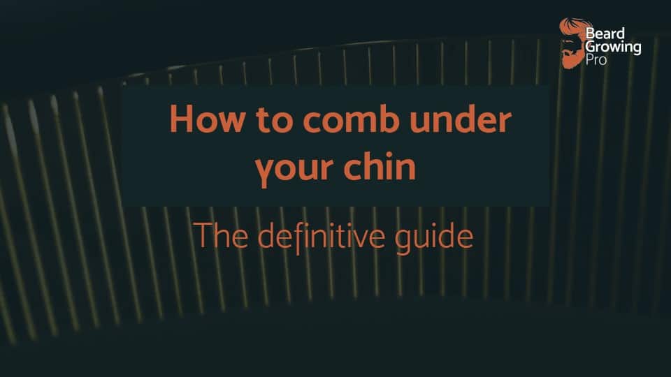 How to comb under chin - header