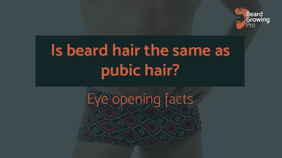 Is beard hair the same as pubic hair?