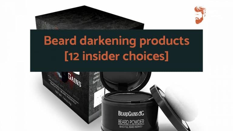 Beard darkening products