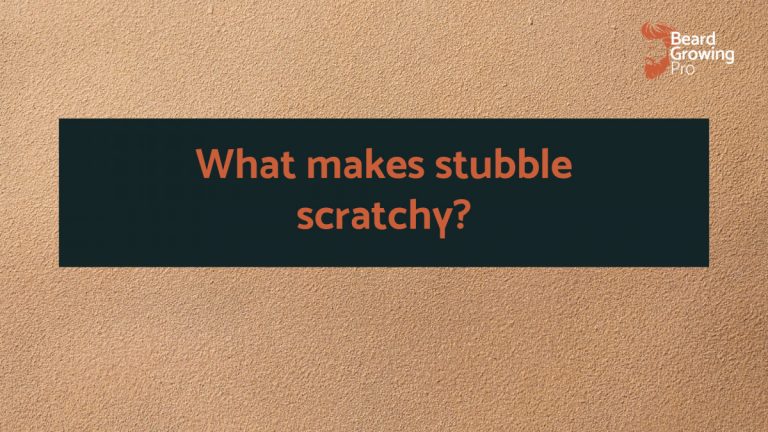 What makes stubble scratchy?