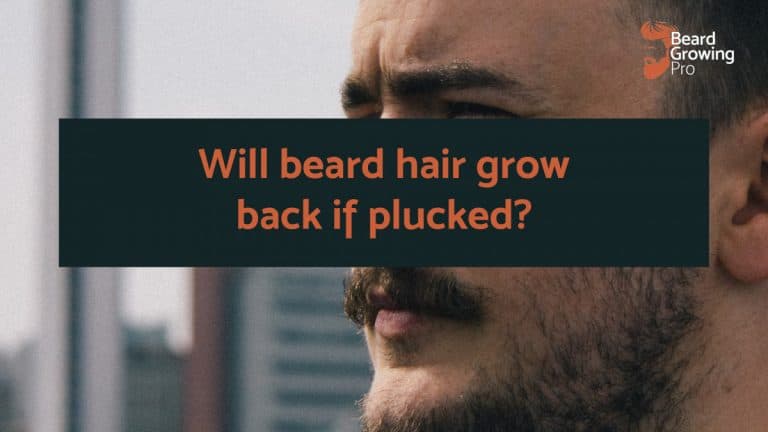 Will beard hair grow back if plucked
