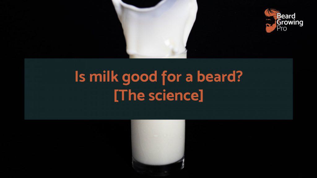 Is milk good for a beard - beard growing pro