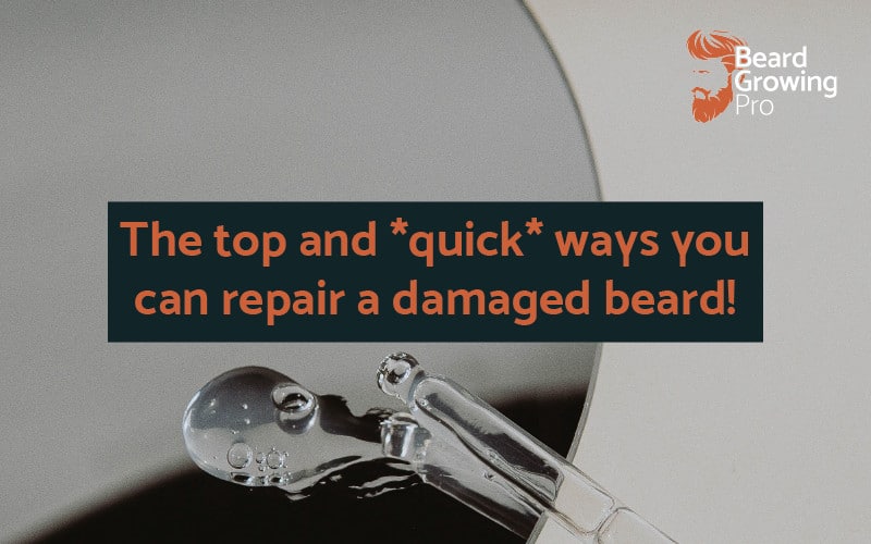 The top and *quick* ways you can repair a damaged beard!