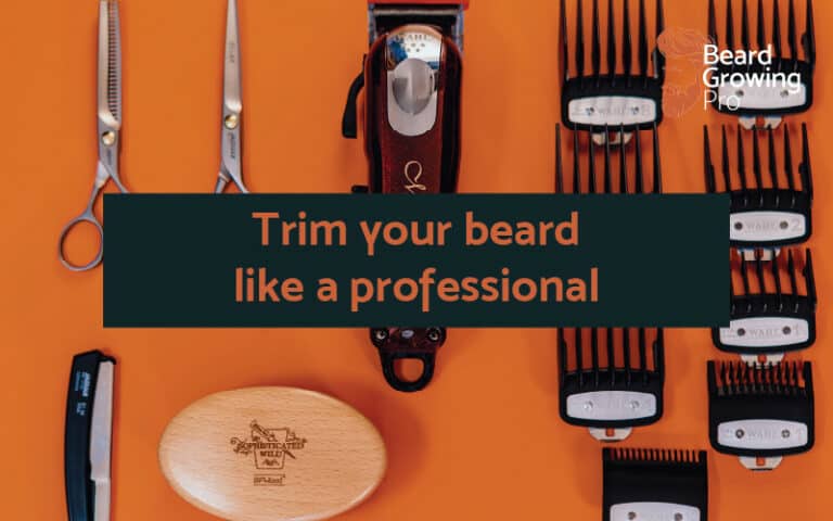 trim a beard at home like a professional
